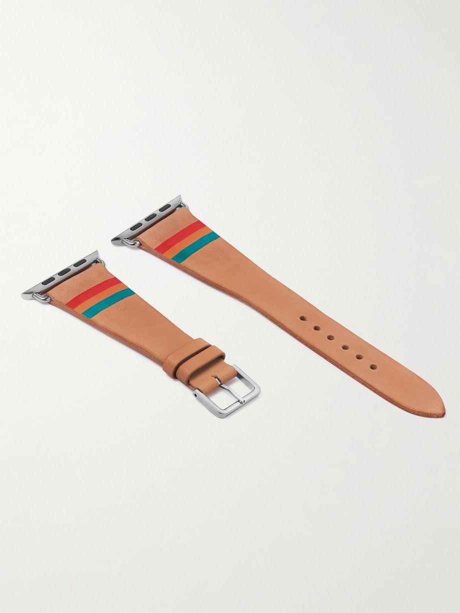 Striped Leather Watch Strap by LA CALIFORNIENNE