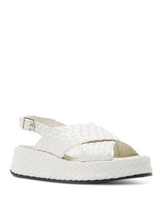 Women's Pacifik Woven Leather Sandals by LA CANADIENNE