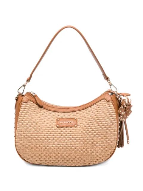La Plage stud-embellished shoulder bag by LA CARRIE