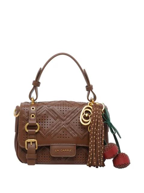 small Atena Labyrinth leather tote bag by LA CARRIE