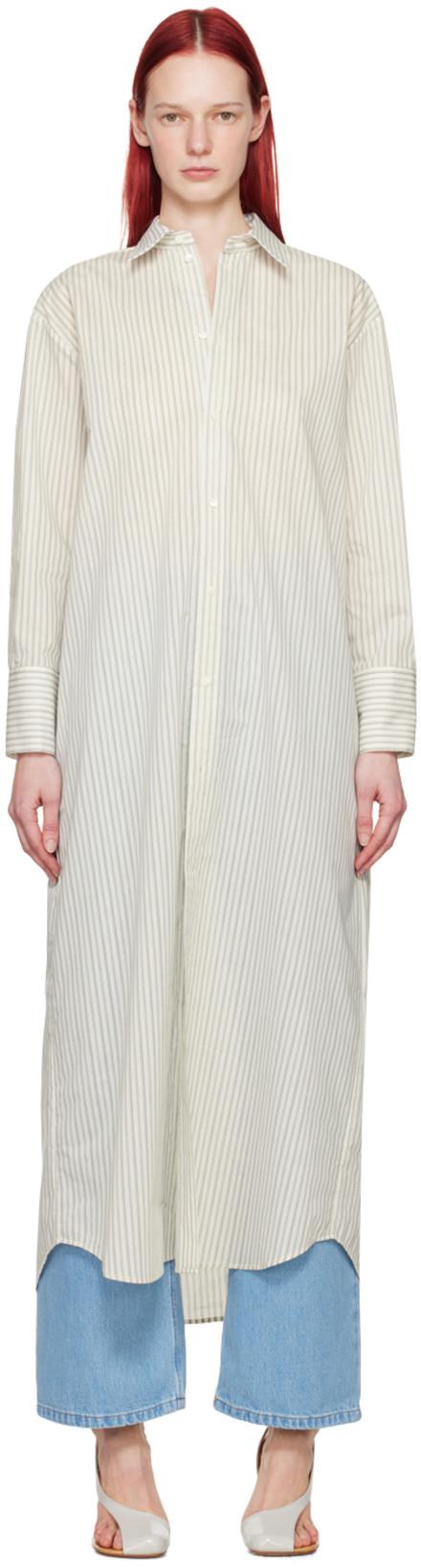 Off-White Freda Midi Dress by LA COLLECTION