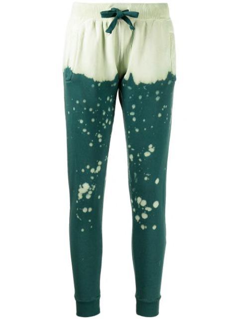 The King abstract-print track trousers by LA DETRESSE