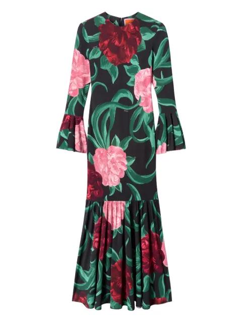 Alba floral-print maxi dress by LA DOUBLEJ