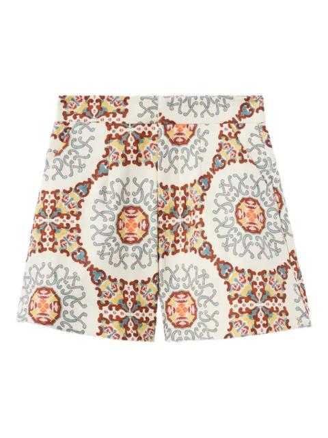 Ballata medallion print shorts by LA DOUBLEJ