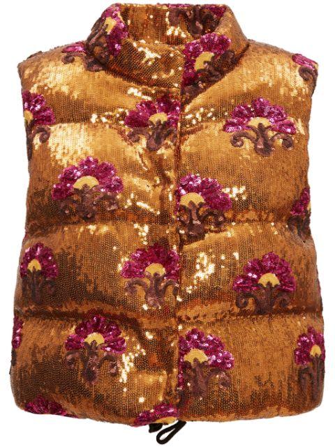 Bonbon quilted gilet by LA DOUBLEJ