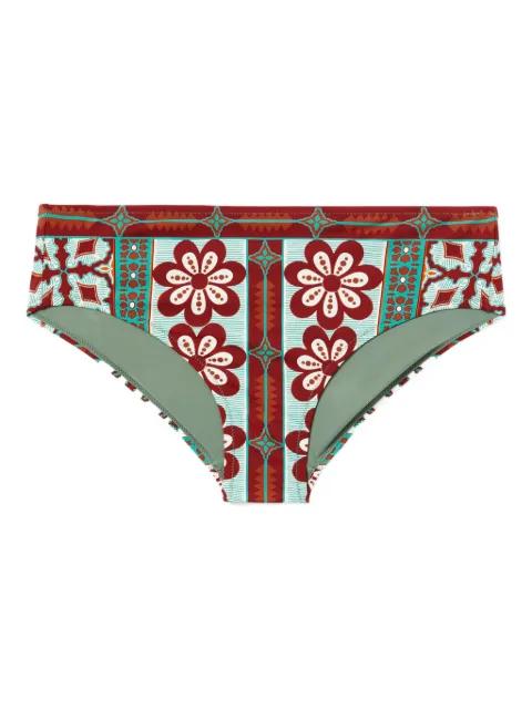 Boy floral-print bikini bottoms by LA DOUBLEJ