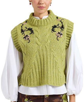 Cameo Vest Embroidered by LA DOUBLEJ