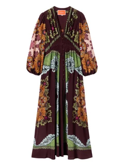 Camerino floral-print maxi dress by LA DOUBLEJ