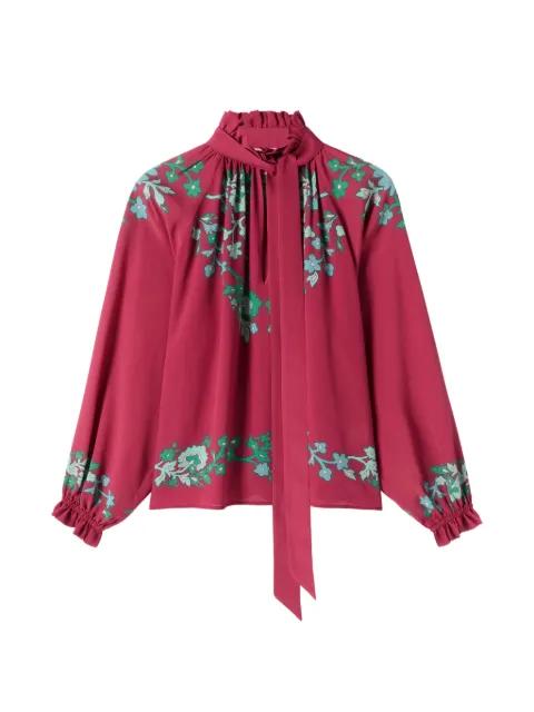 Cerere floral ruffled blouse by LA DOUBLEJ