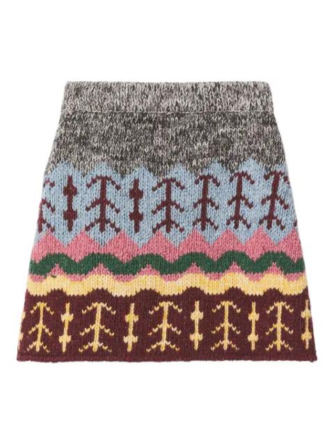Chalet knitted mini skirt by LA DOUBLEJ