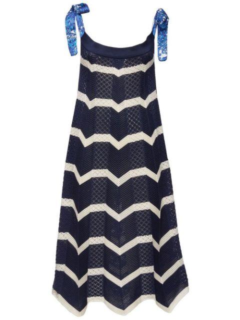 Chevron knitted dress by LA DOUBLEJ