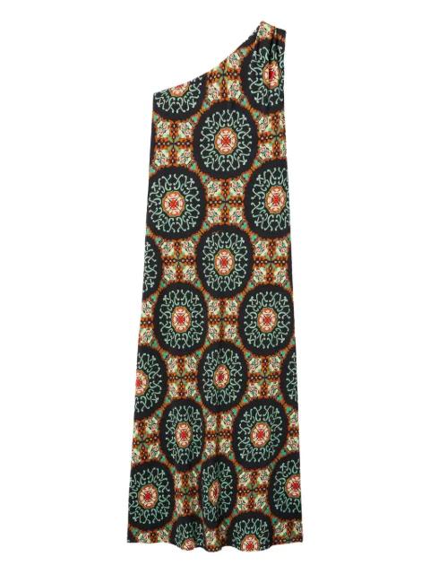 Clingy Roy one-shoulder maxi  dress by LA DOUBLEJ