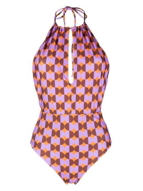 Esther neck tie swimsuit by LA DOUBLEJ