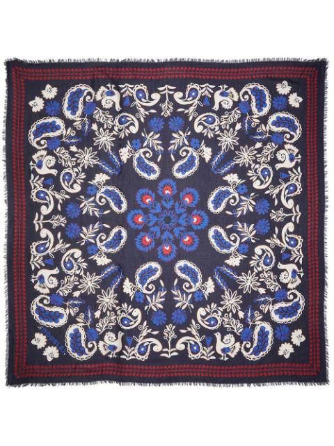 Forest bandana-print scarf by LA DOUBLEJ