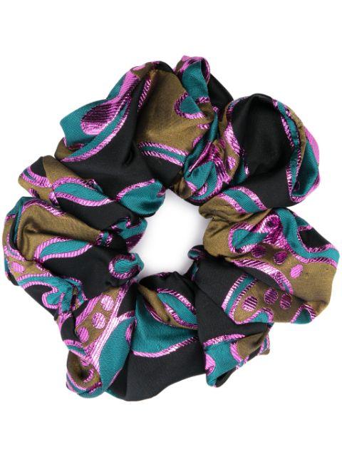 Giga abstract-pattern scrunchie by LA DOUBLEJ