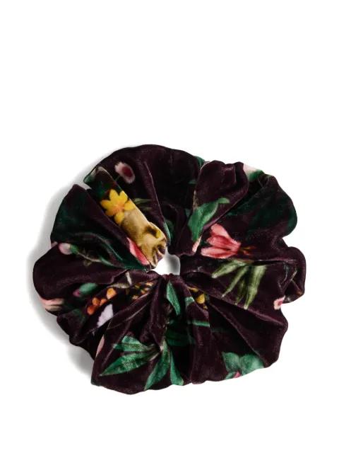 Giga floral-print scrunchie by LA DOUBLEJ