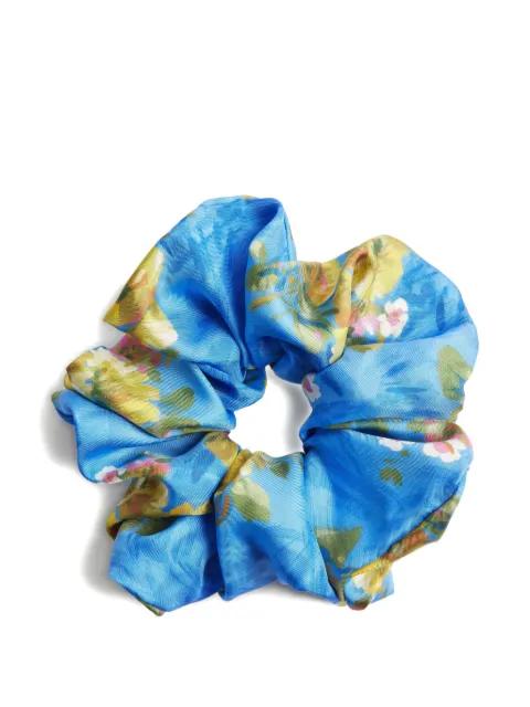 Giga floral silk scrunchie by LA DOUBLEJ
