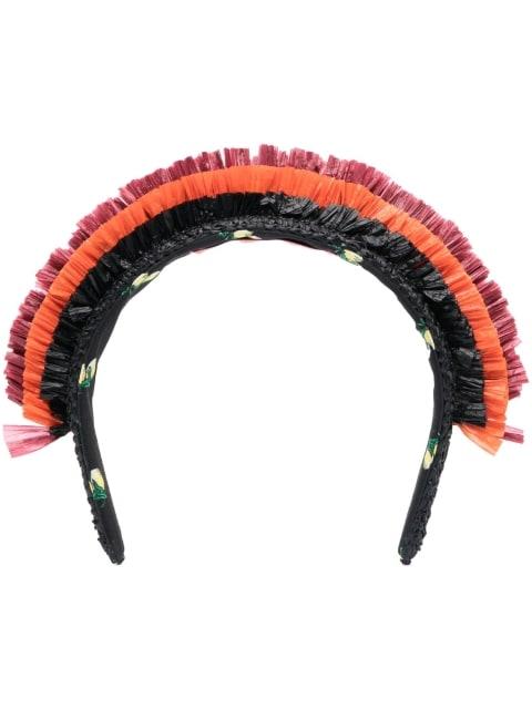 Halo raffia hairband by LA DOUBLEJ