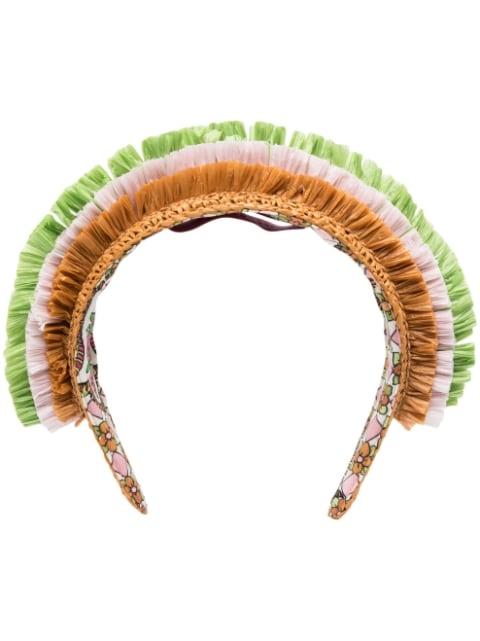 Halo raffia hairband by LA DOUBLEJ