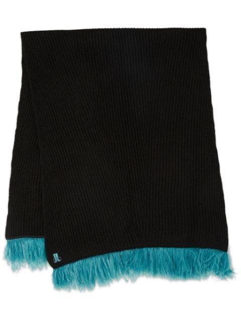 High Kick feather-detail scarf by LA DOUBLEJ
