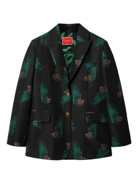 Jones floral-print button jacket by LA DOUBLEJ
