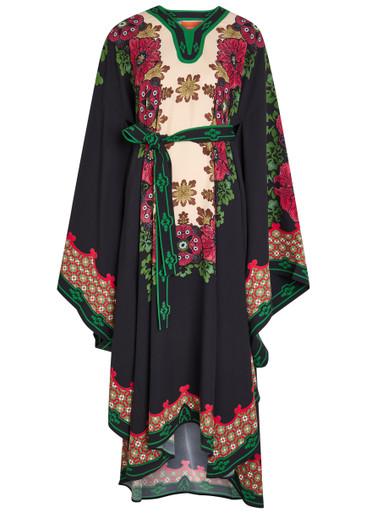 Karis floral-print crepe midi kaftan dress by LA DOUBLEJ