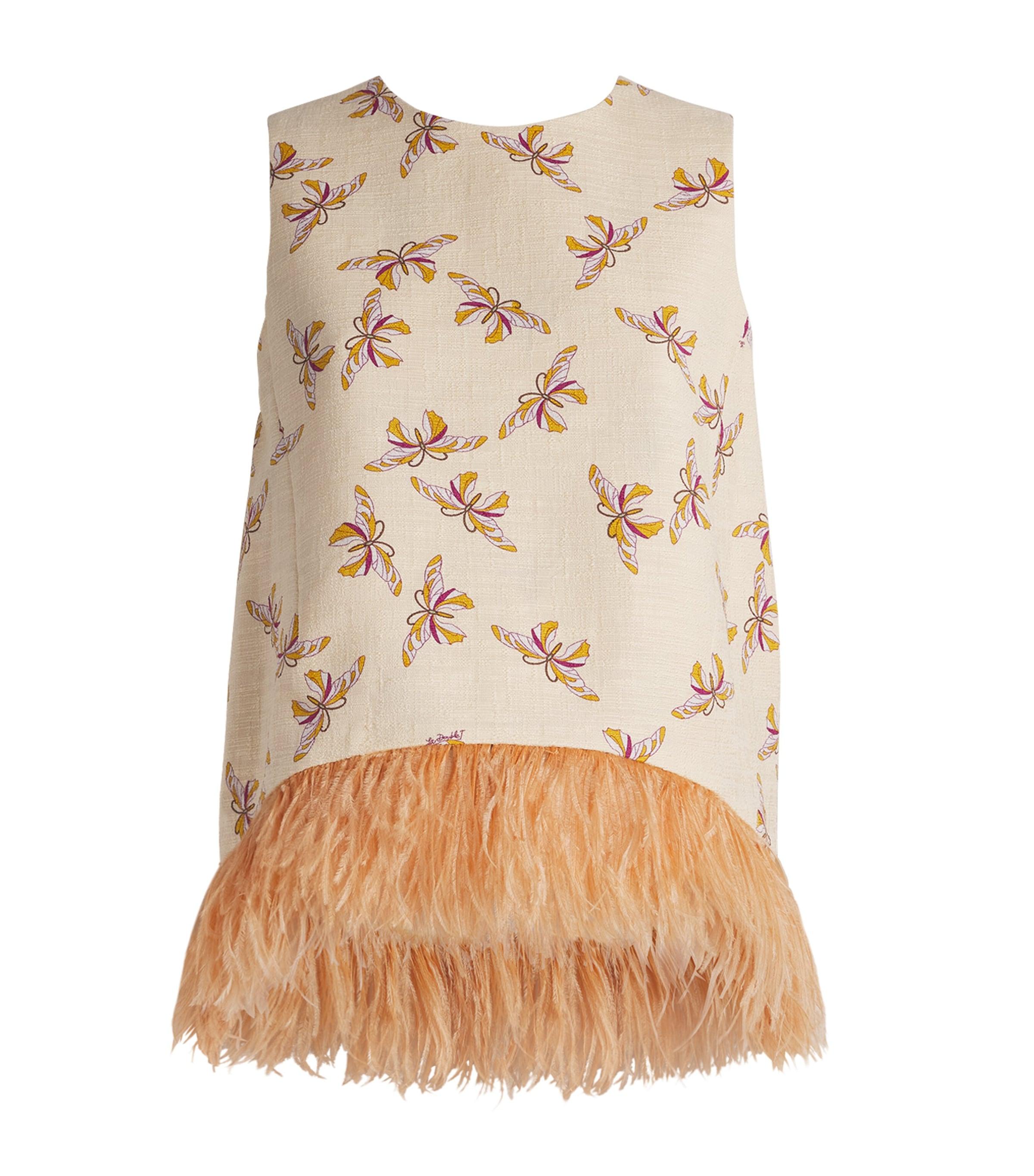 La Doublej Farfalla Print La Scala Top by LA DOUBLEJ