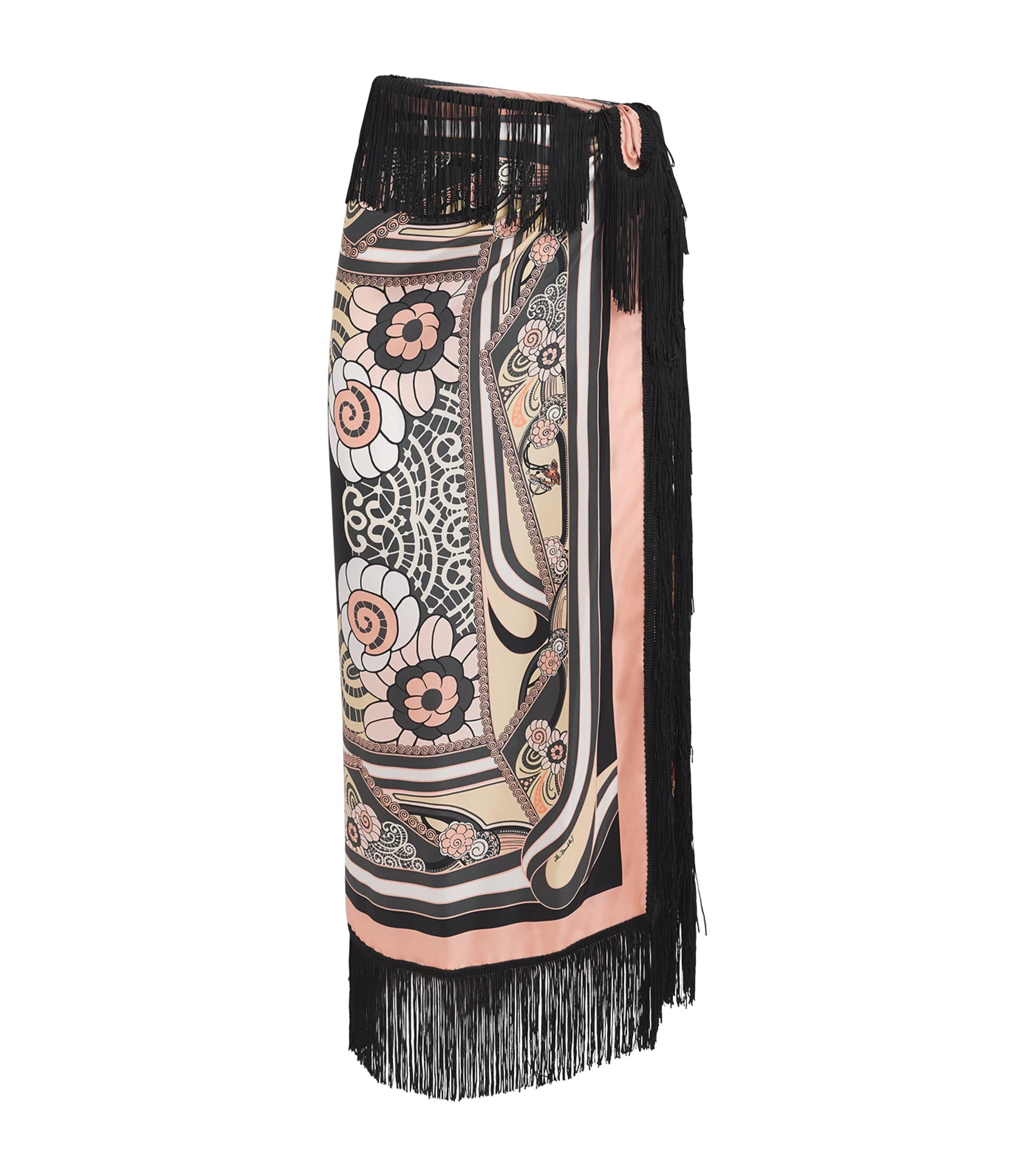 La Doublej Silk Fringed Pareo by LA DOUBLEJ