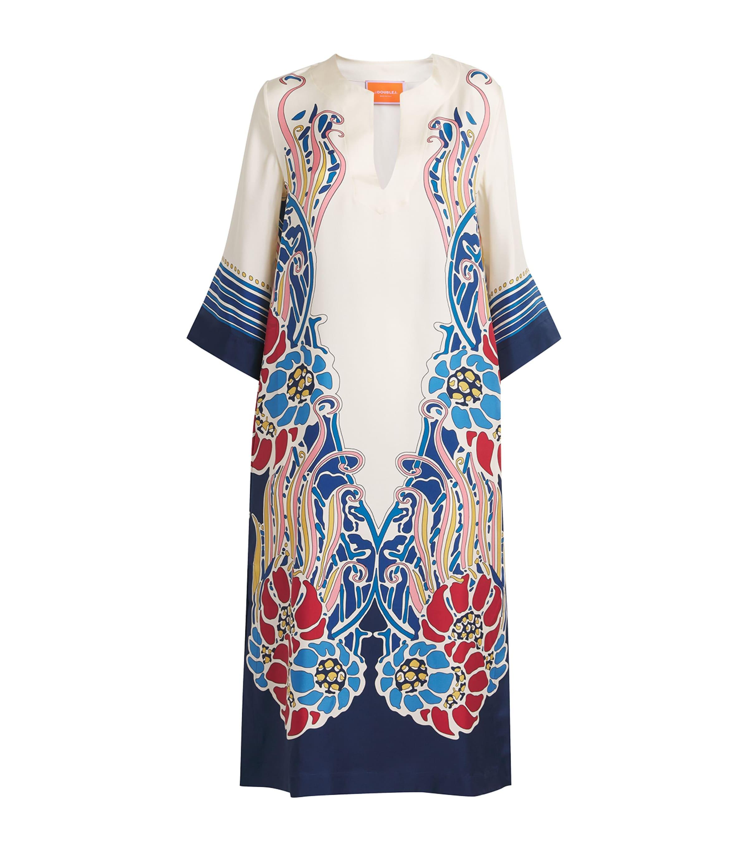 La Doublej Silk Lemuria Print Kaftan by LA DOUBLEJ