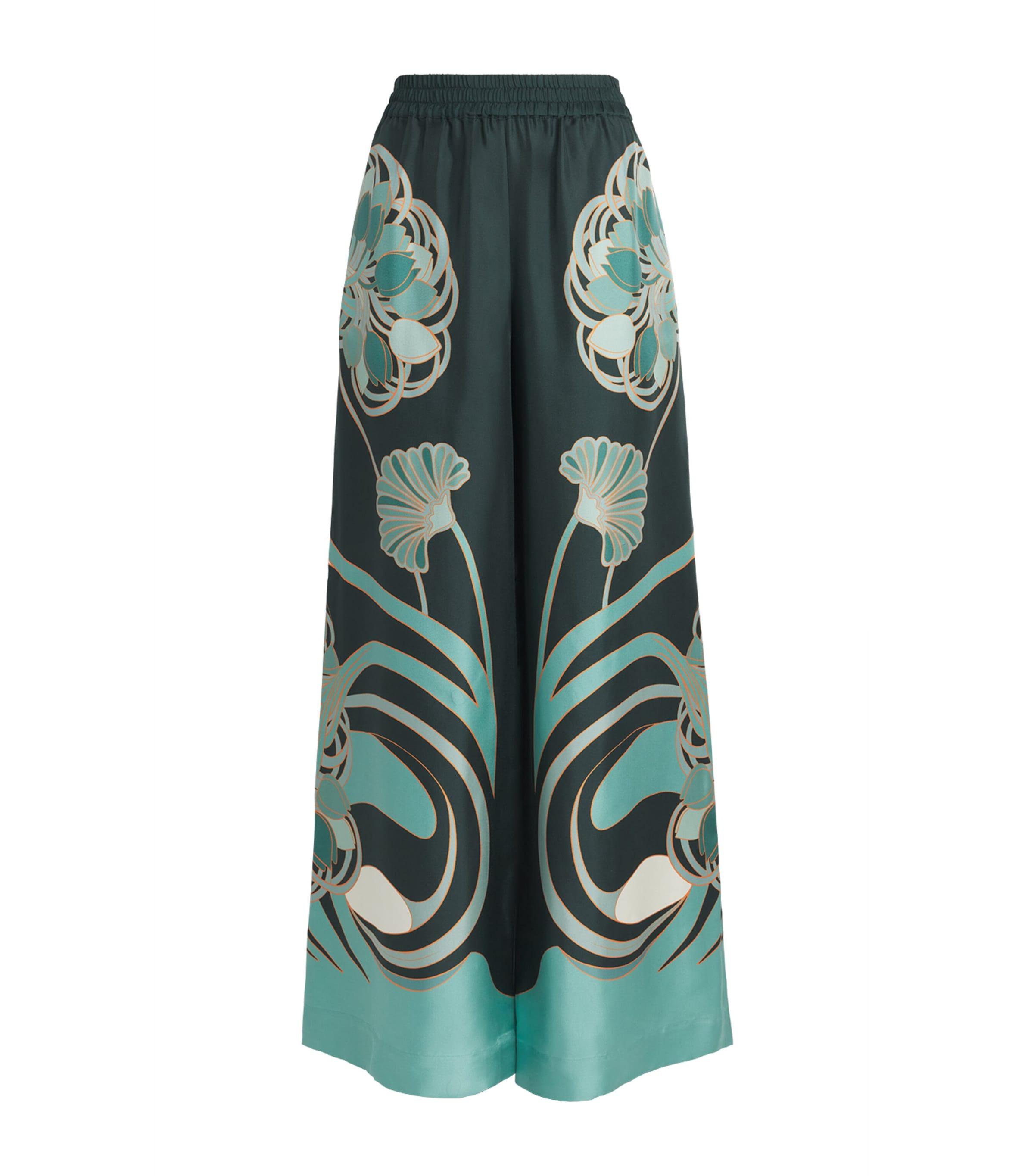 La Doublej Silk Wide-Leg Palazzo Trousers by LA DOUBLEJ
