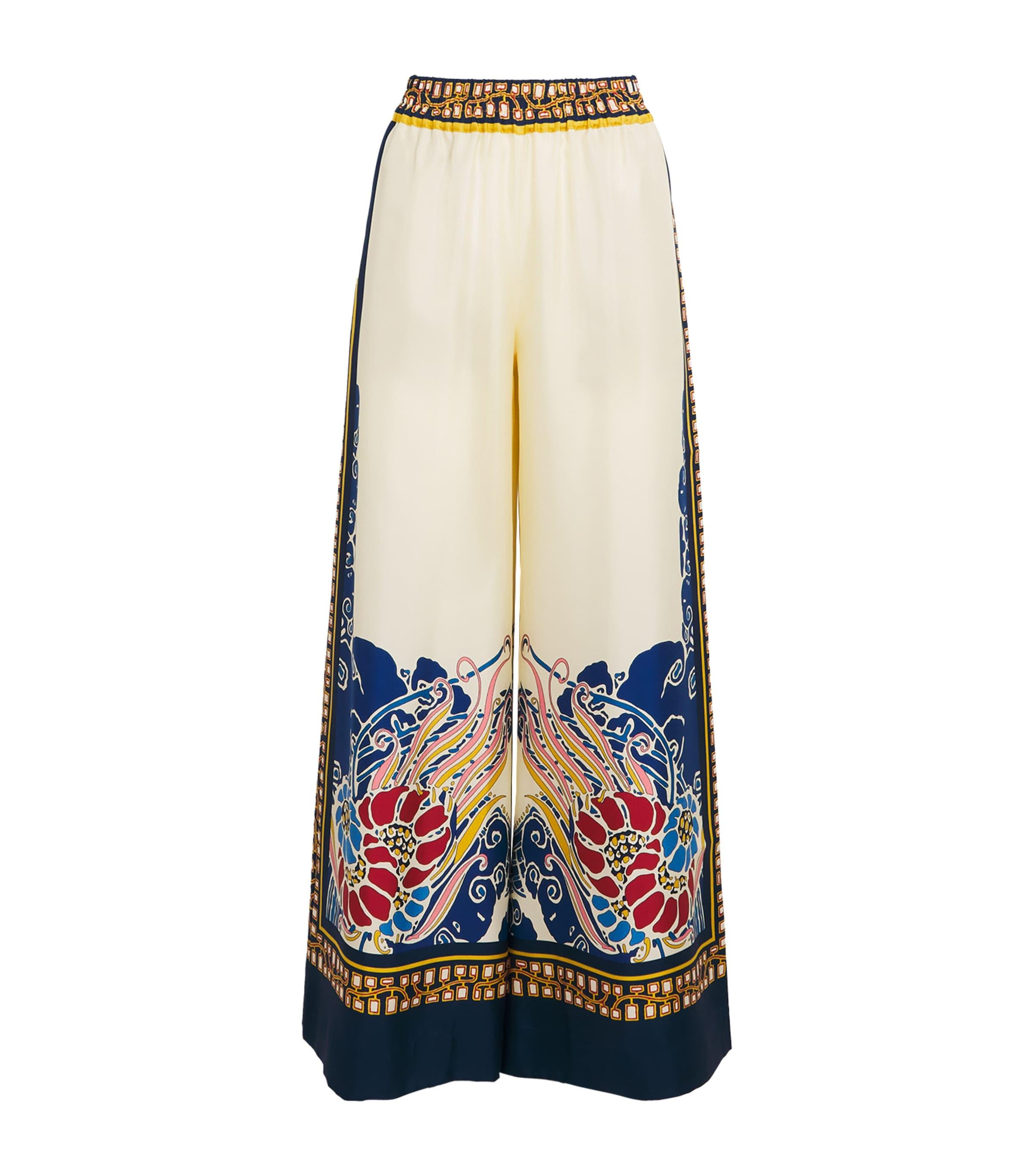 La Doublej Silk Wide-Leg Palazzo Trousers by LA DOUBLEJ