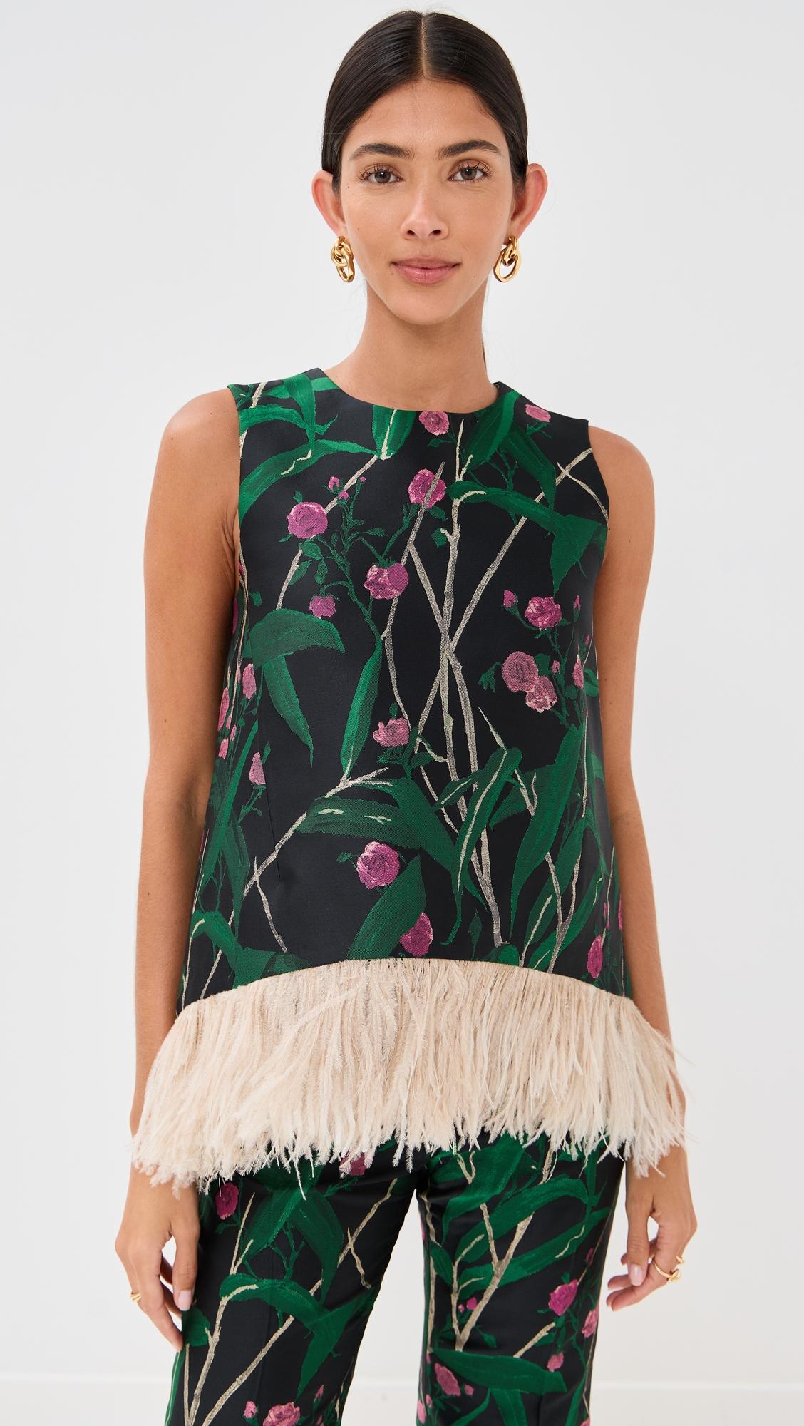 La Scala Feather Top by LA DOUBLEJ