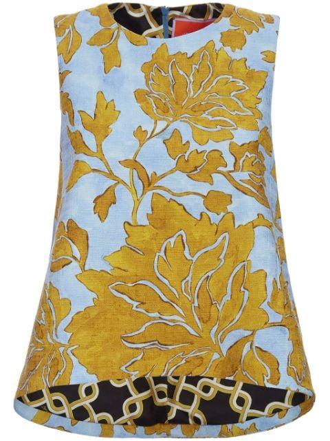 La Scala cotton-blend top by LA DOUBLEJ