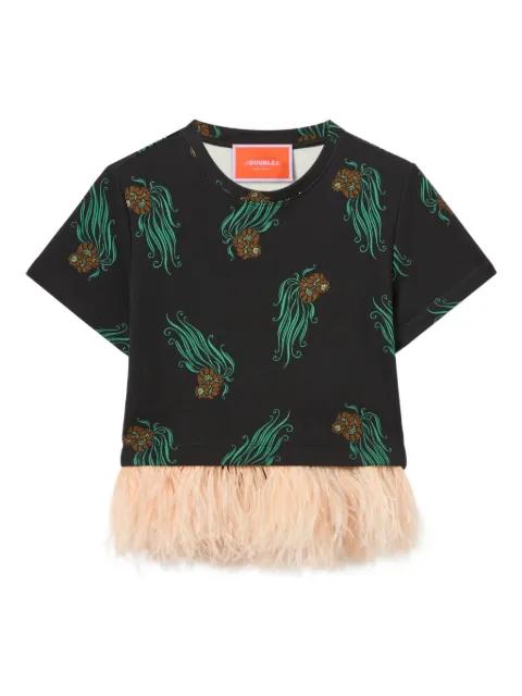 La Scala floral T-shirt by LA DOUBLEJ