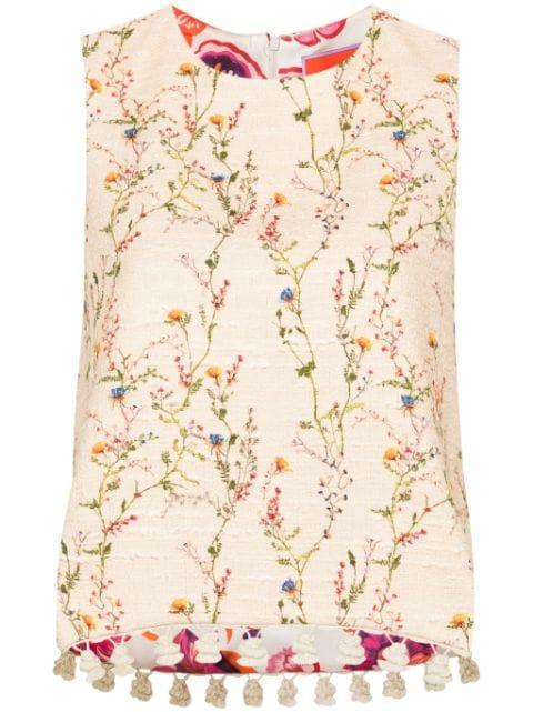 La Scala floral top by LA DOUBLEJ