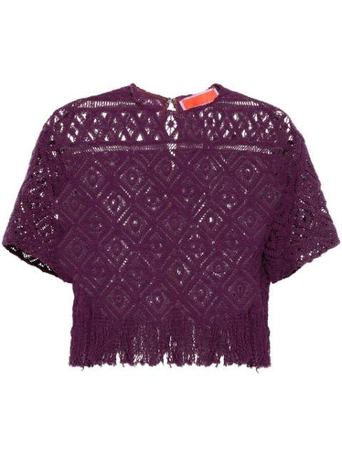 Lacey La Scala fringed top by LA DOUBLEJ