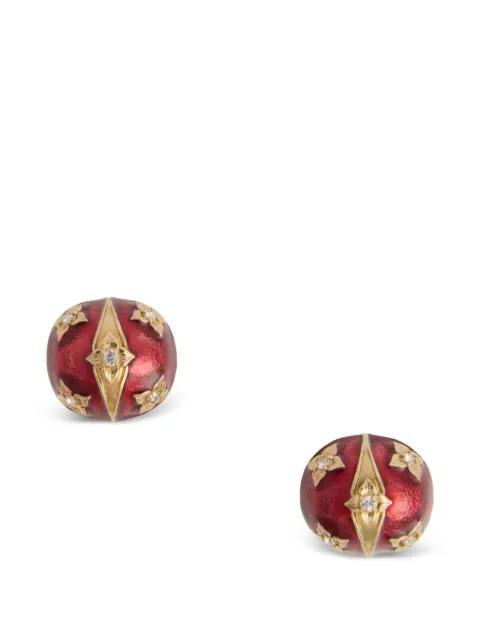 Lady Scarab earrings by LA DOUBLEJ