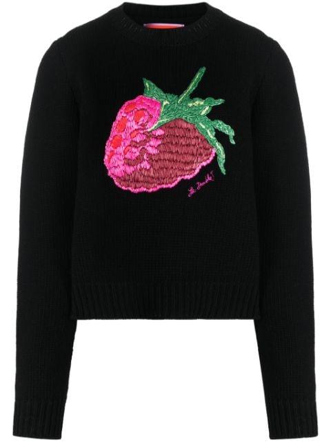 Lampone embroidered jumper by LA DOUBLEJ