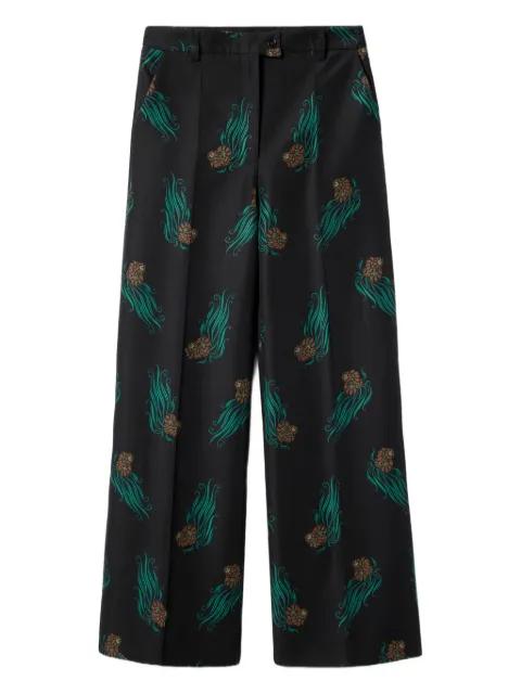 Let Loose floral-print trousers by LA DOUBLEJ