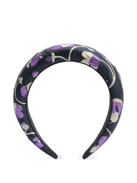 Medici floral-jacquard headband by LA DOUBLEJ