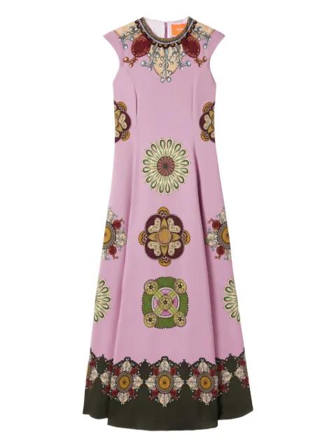 Park Ave print midi dress by LA DOUBLEJ