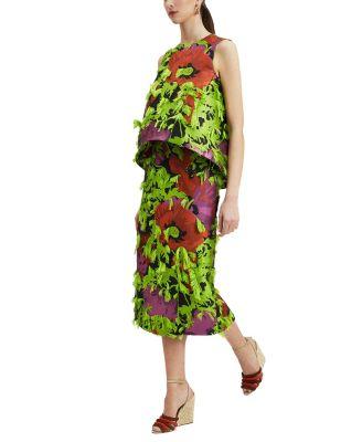 Pencil Skirt Wonderland Fil Coupe Multicolor by LA DOUBLEJ