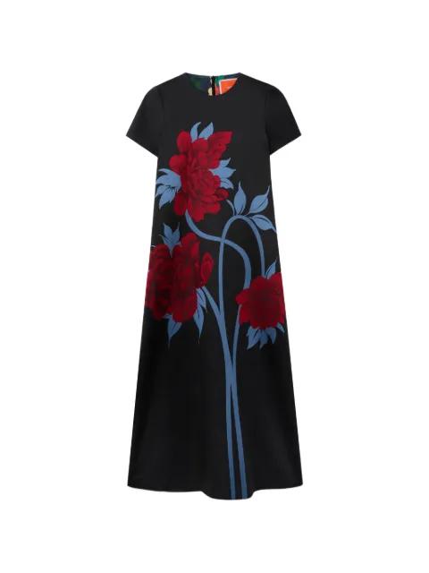Peonies jacquard dress by LA DOUBLEJ