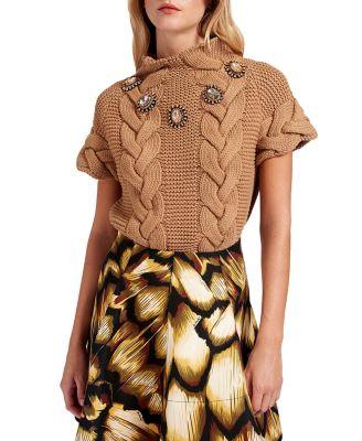 Portrait Top Solid Brown by LA DOUBLEJ