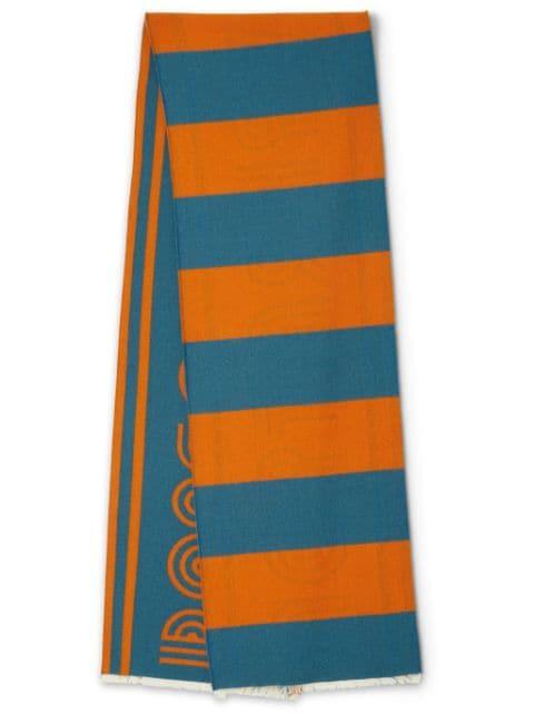 Raise Your Vibration striped scarf by LA DOUBLEJ