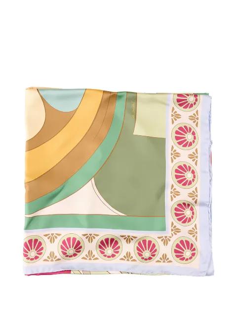 Reversible Foulard 90 graphic-print silk scarf by LA DOUBLEJ