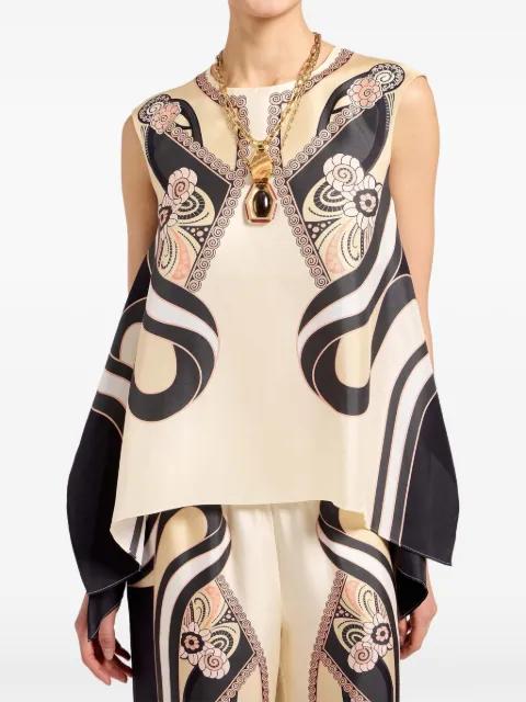 San Carlo floral pattern trapeze top by LA DOUBLEJ