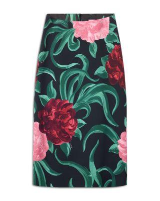 Satin Pencil Skirt by LA DOUBLEJ