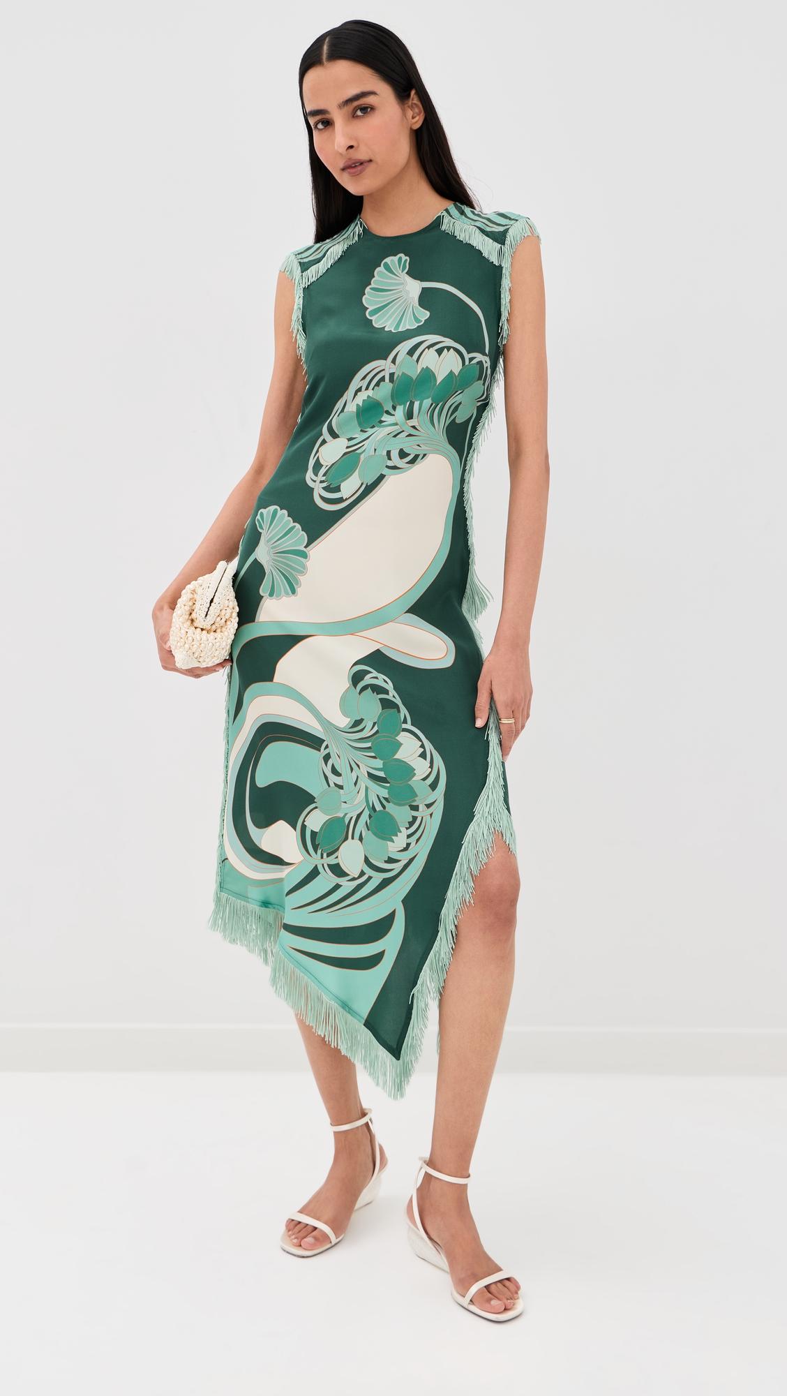 Scarf Silk Dress by LA DOUBLEJ