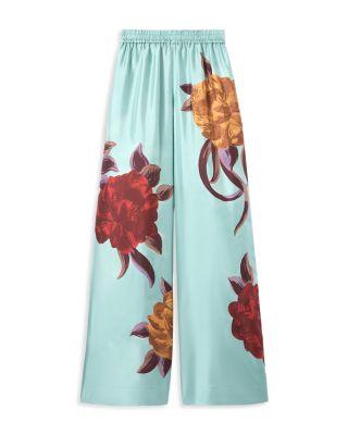 Silk Palazzo Pants by LA DOUBLEJ